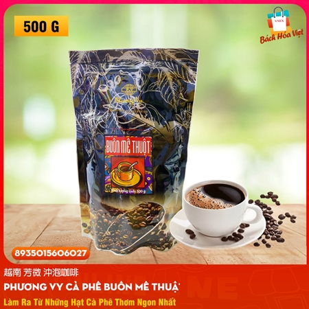 Cà Phê Buôn Ma Thuột Rang Xay Pha Phin Hiệu PHƯƠNG VY (Gói 500g)